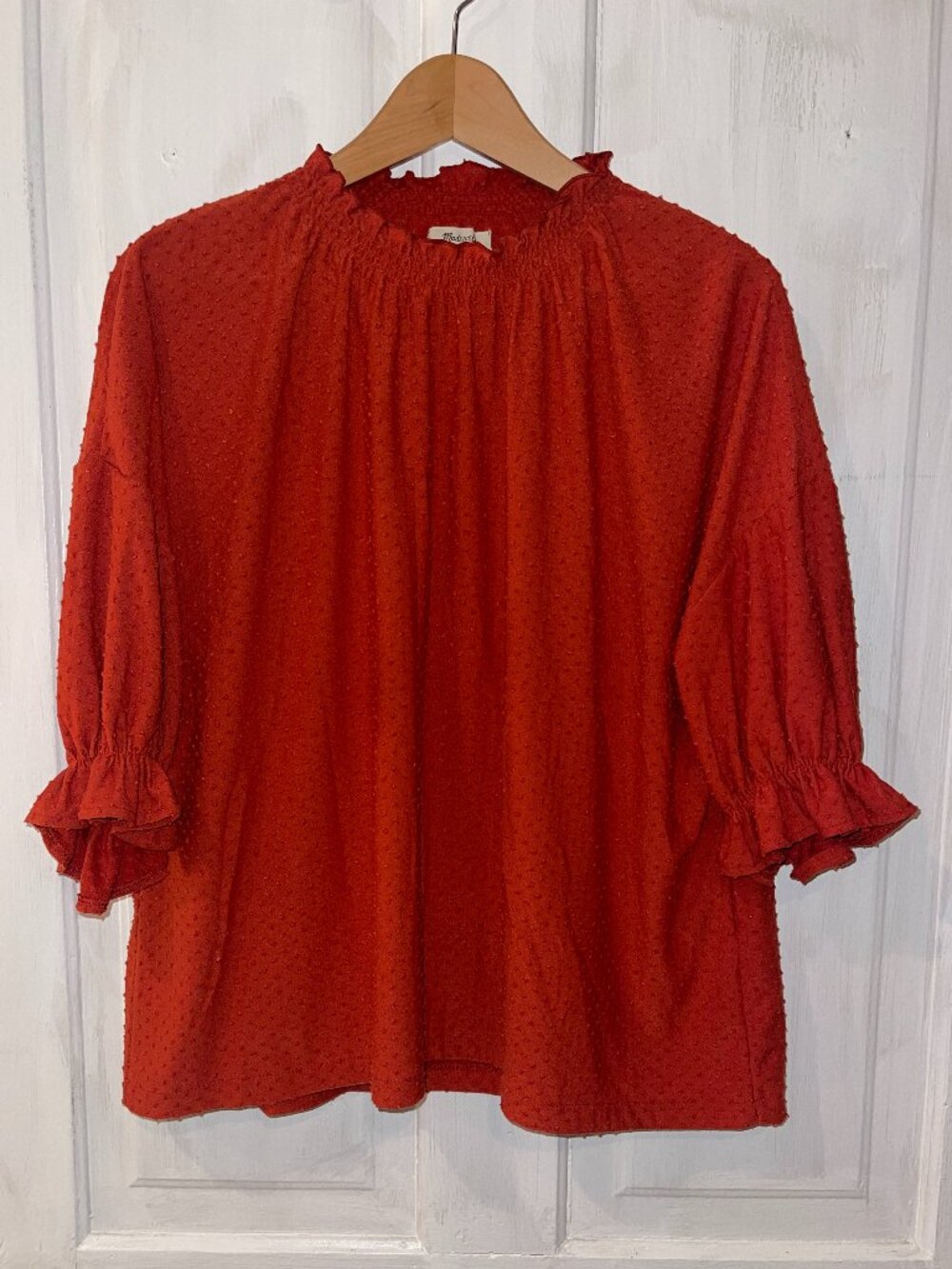 Madewell Ruffle Neck Blouse